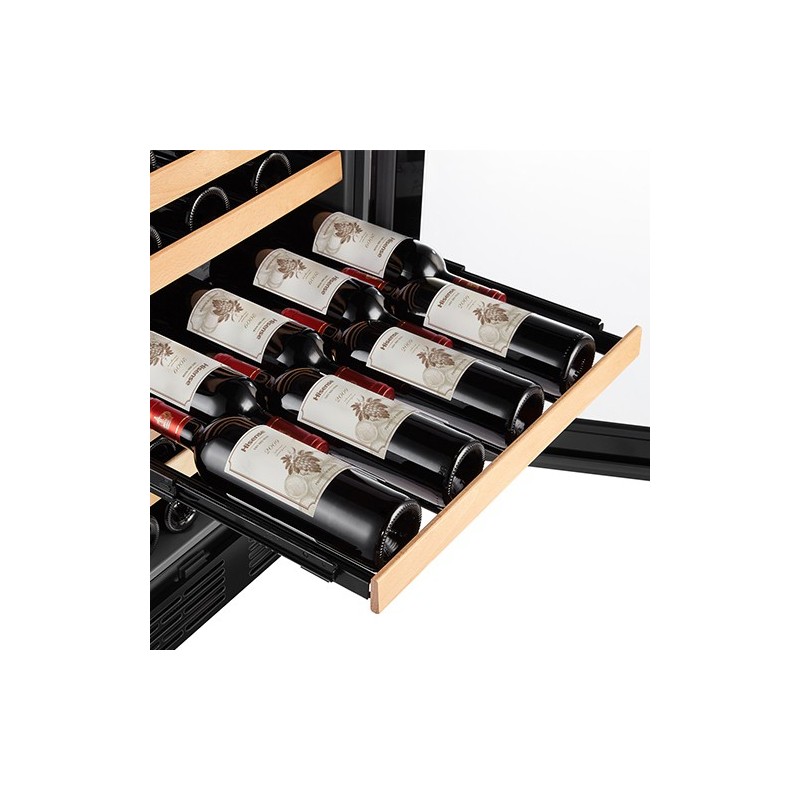 Hisense RW18W4NWLGF enfriador de vino Nevera de vino Independiente Negro 54 botella(s)