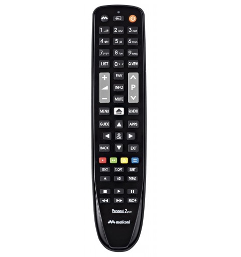 Meliconi Gumbody Personal 2 Plus telecomando IR Wireless TV Pulsanti