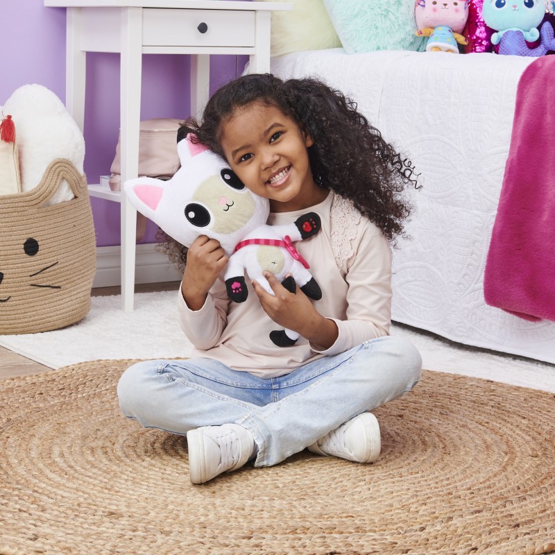 Gabby's Dollhouse , 13-inch Talking Pandy Paws Plush Toy with Lights, Music and 10 Sounds and Phrases