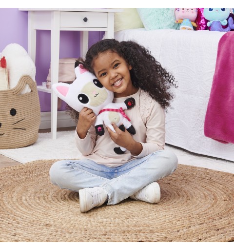 Gabby's Dollhouse , peluche Talking Panty Paws de 33 cm con luces, música y 10 sonidos y frases