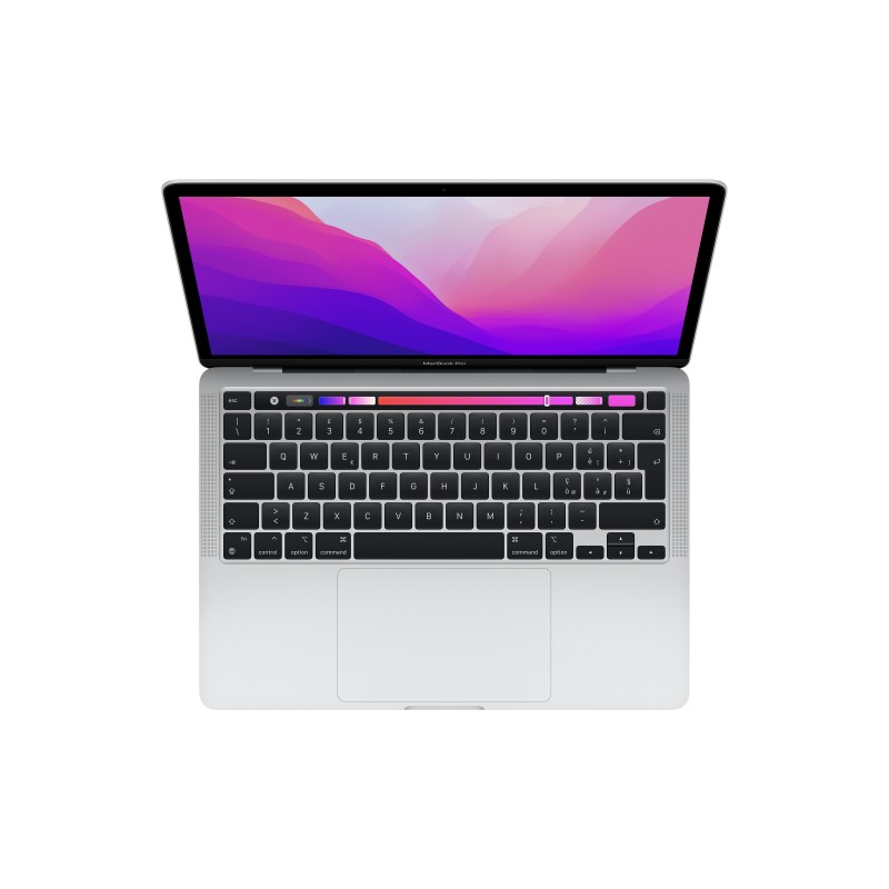 Apple MacBook Pro M2 Notebook 33,8 cm (13.3 Zoll) Apple M 8 GB 512 GB SSD Wi-Fi 6 (802.11ax) macOS Monterey Silber
