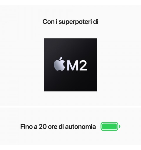 Apple MacBook Pro M2 Notebook 33,8 cm (13.3 Zoll) Apple M 8 GB 512 GB SSD Wi-Fi 6 (802.11ax) macOS Monterey Silber