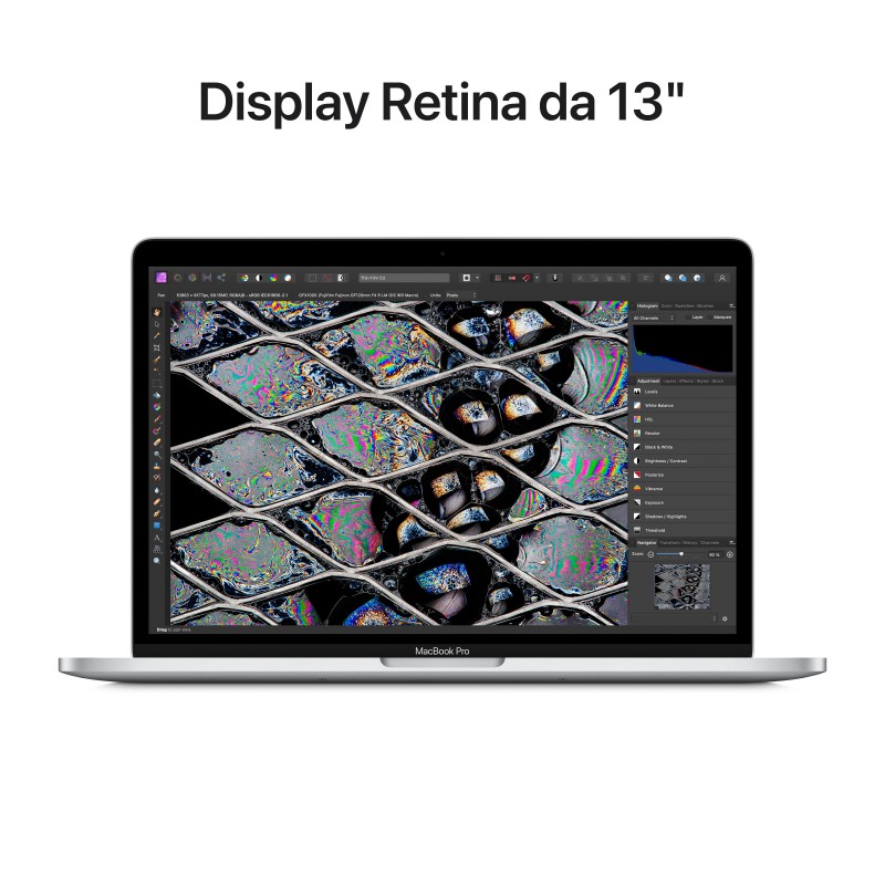Apple MacBook Pro M2 Notebook 33,8 cm (13.3 Zoll) Apple M 8 GB 512 GB SSD Wi-Fi 6 (802.11ax) macOS Monterey Silber
