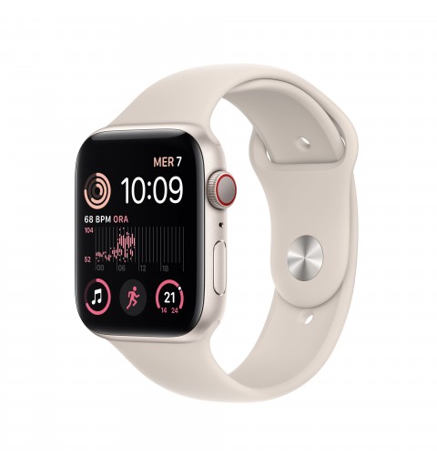 Apple Watch SE GPS + Cellular 44mm Cassa in Alluminio color Galassia con Cinturino Sport Band Galassia - Regular