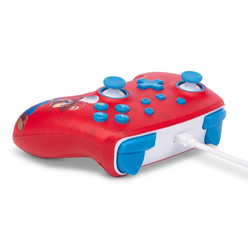 PowerA NSGP0001-01 mando y volante Azul, Rojo USB Gamepad Analógico Nintendo Switch