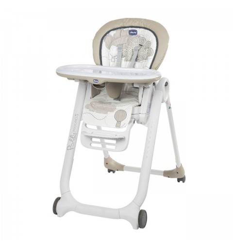 Chicco Polly Progres5 Multifunktions-Hochstuhl Beige, Weiß