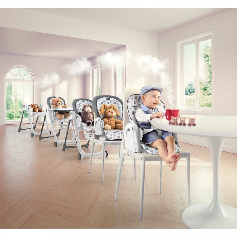 Chicco Polly Progres5 Multifunktions-Hochstuhl Beige, Weiß