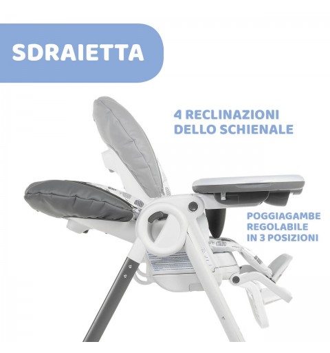 Chicco Polly Progres5 Multifunktions-Hochstuhl Beige, Weiß