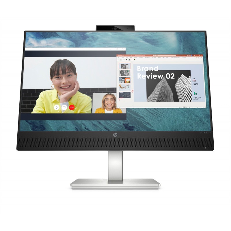 HP M24 60,5 cm (23.8") 1920 x 1080 Pixeles Full HD Negro, Plata