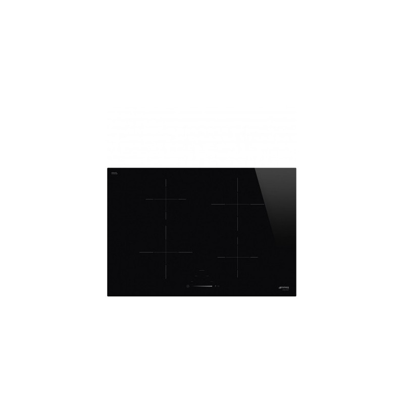 Smeg SIB2741D plaque Noir Intégré (placement) 75 cm Plaque avec zone à induction 4 zone(s)