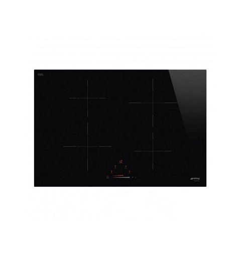 Smeg SIB2741D hob Black Built-in 75 cm Zone induction hob 4 zone(s)