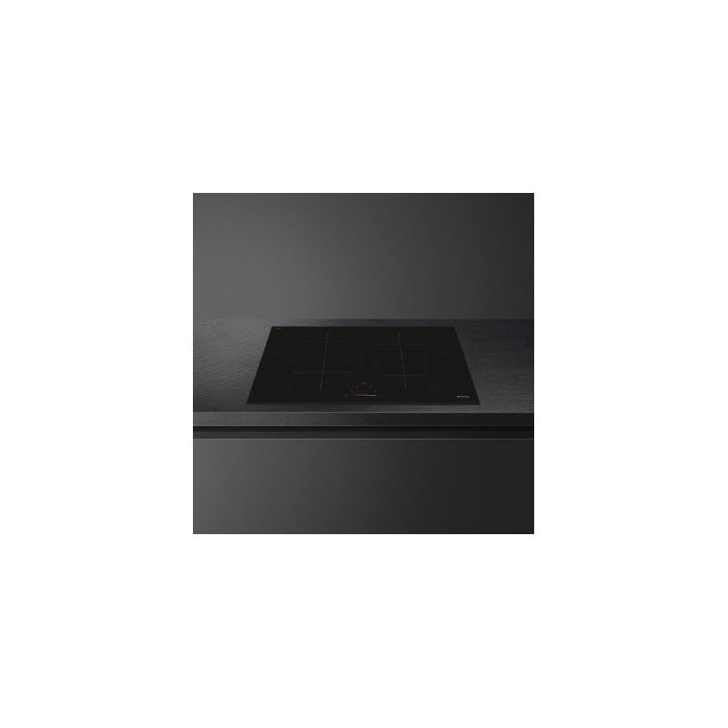 Smeg SIB2741D hob Black Built-in 75 cm Zone induction hob 4 zone(s)