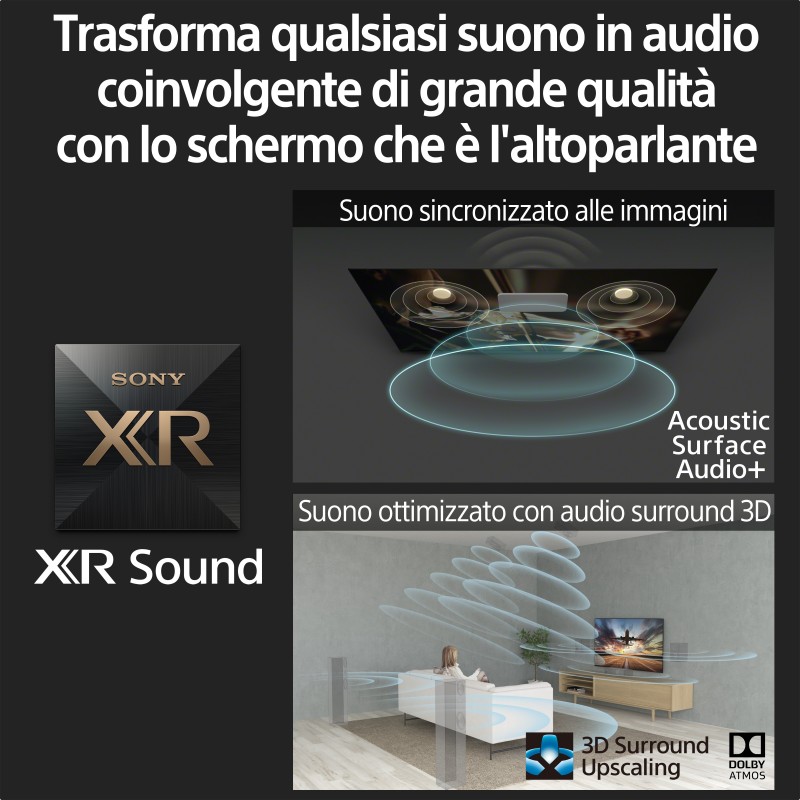 Sony XR-48A90K 121,9 cm (48 Zoll) 4K Ultra HD Smart-TV WLAN Schwarz