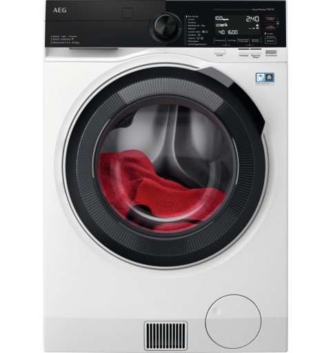 AEG Serie 9000 machine à laver avec sèche linge Autoportante Charge avant Blanc C