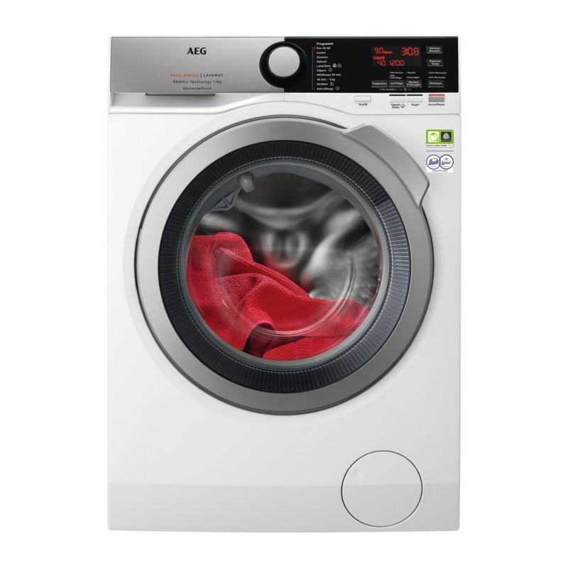 AEG L8FEE96VX washing machine Front-load 9 kg 1551 RPM A White
