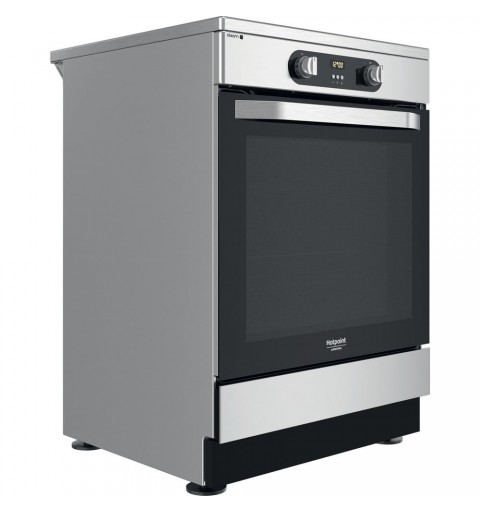 Hotpoint HS68IQ8CHX E Cocina independiente Con placa de inducción Acero inoxidable A