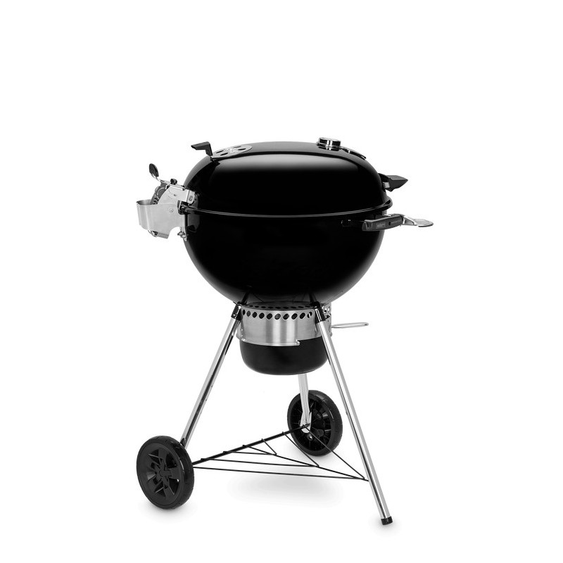 Weber E-5770 Barbacoa Carro Carbón (combustible) Negro, Plata