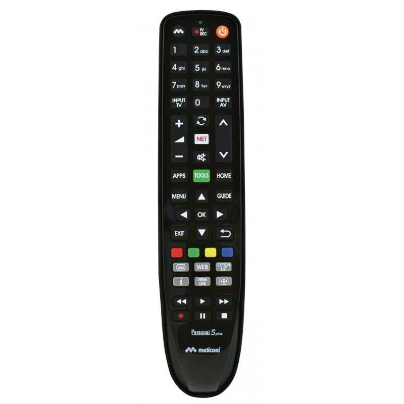 Meliconi Gumbody Personal 5 plus telecomando IR Wireless TV Pulsanti