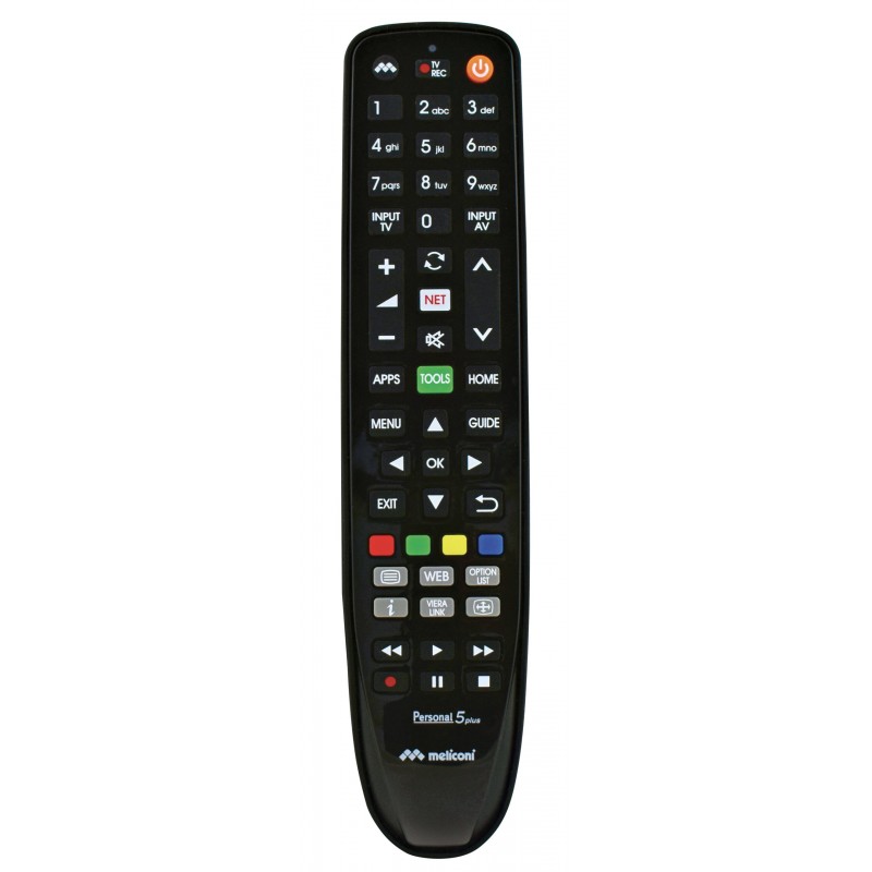 Meliconi Gumbody Personal 5 plus télécommande IR Wireless TV Appuyez sur les boutons