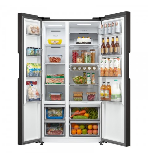 Midea MDRS723MYF28 side-by-side refrigerator Built-in Freestanding F Stainless steel