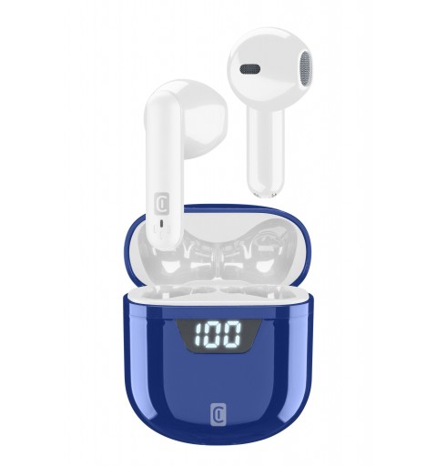 Cellularline Seek Headset True Wireless Stereo (TWS) In-ear Calls Music Bluetooth Blue