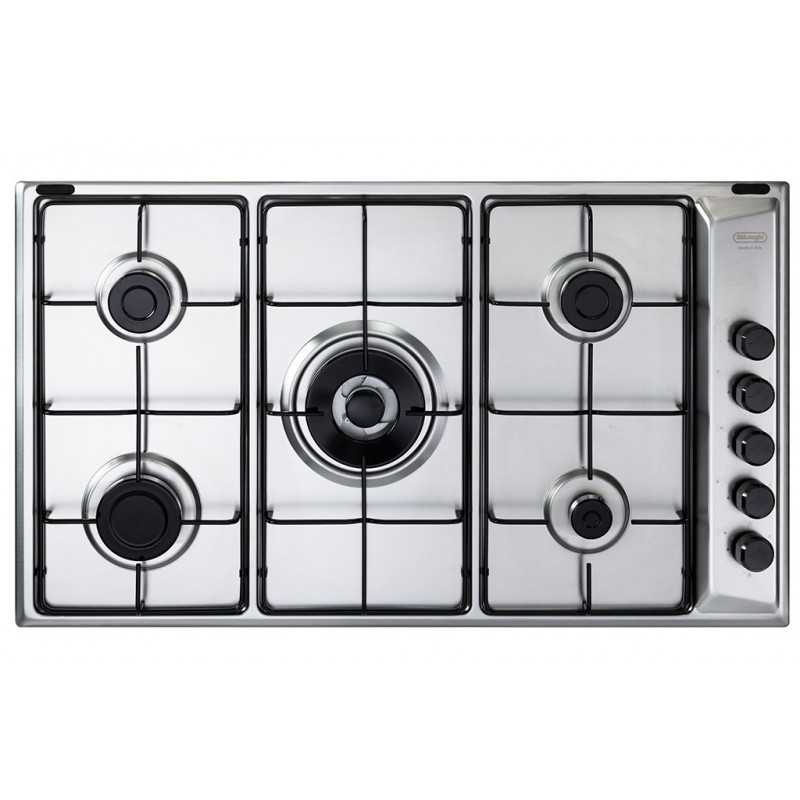 De’Longhi FLA 59 DD hobs Acero inoxidable Integrado 86 cm Encimera de gas 5 zona(s)