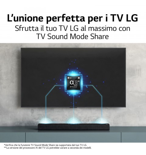 LG Soundbar S40Q 300W 2.1 canali, Dolby Audio, NOVITÀ 2022