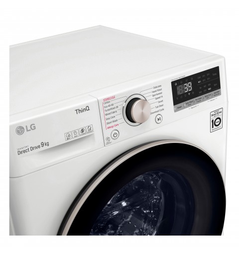 LG F6WV709SGA washing machine Front-load 9 kg 1600 RPM A White