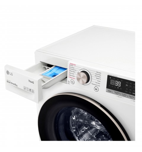 LG F6WV709SGA washing machine Front-load 9 kg 1600 RPM A White