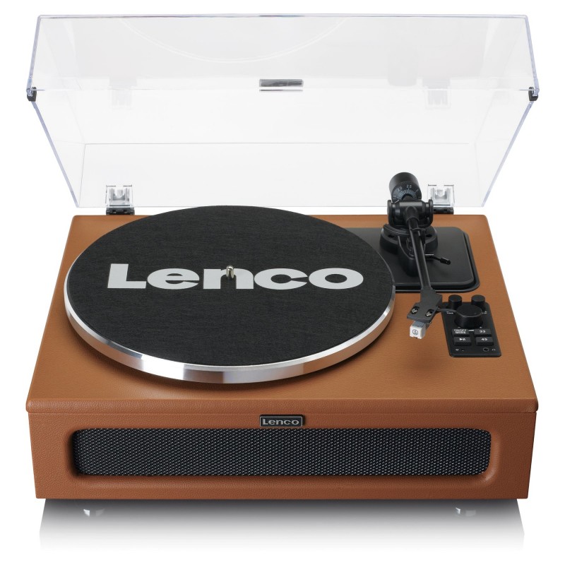 Lenco LS-430BN Audio-Plattenspieler mit Riemenantrieb Braun