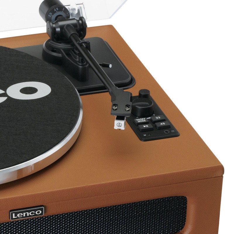 Lenco LS-430BN Tourne-disque entraîné par courroie Marron