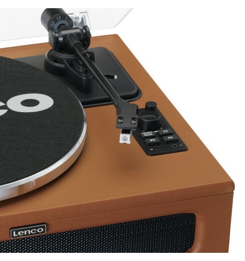 Lenco LS-430BN Tourne-disque entraîné par courroie Marron