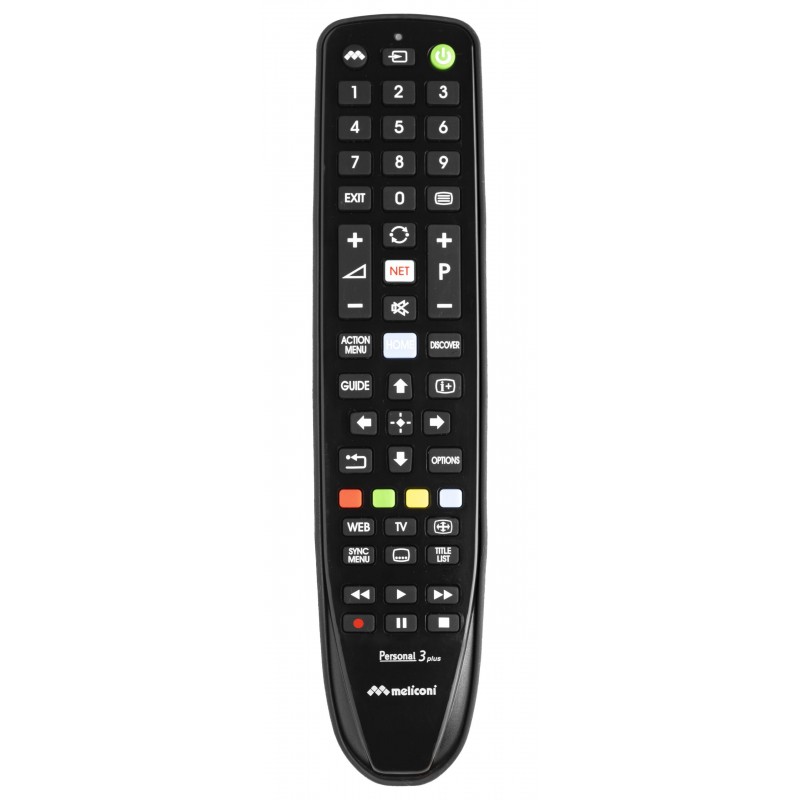 Meliconi Gumbody Personal 3 plus télécommande IR Wireless TV Appuyez sur les boutons