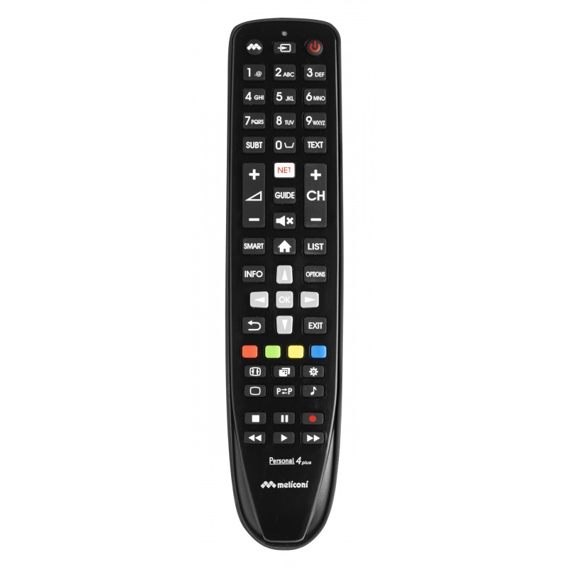 Meliconi Gumbody Personal 4 plus mando a distancia IR inalámbrico TV Botones