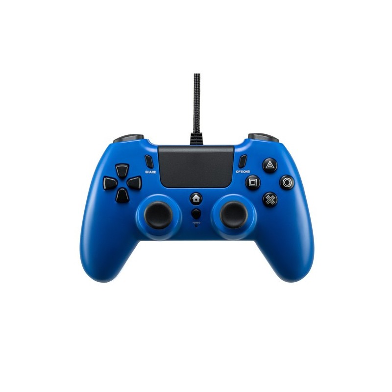 Qubick ACP40177 accessoire de jeux vidéo Noir, Bleu USB Manette de jeu Analogique Numérique PC, PlayStation 4, PlayStation 5