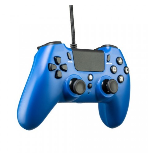 Qubick ACP40177 accessoire de jeux vidéo Noir, Bleu USB Manette de jeu Analogique Numérique PC, PlayStation 4, PlayStation 5