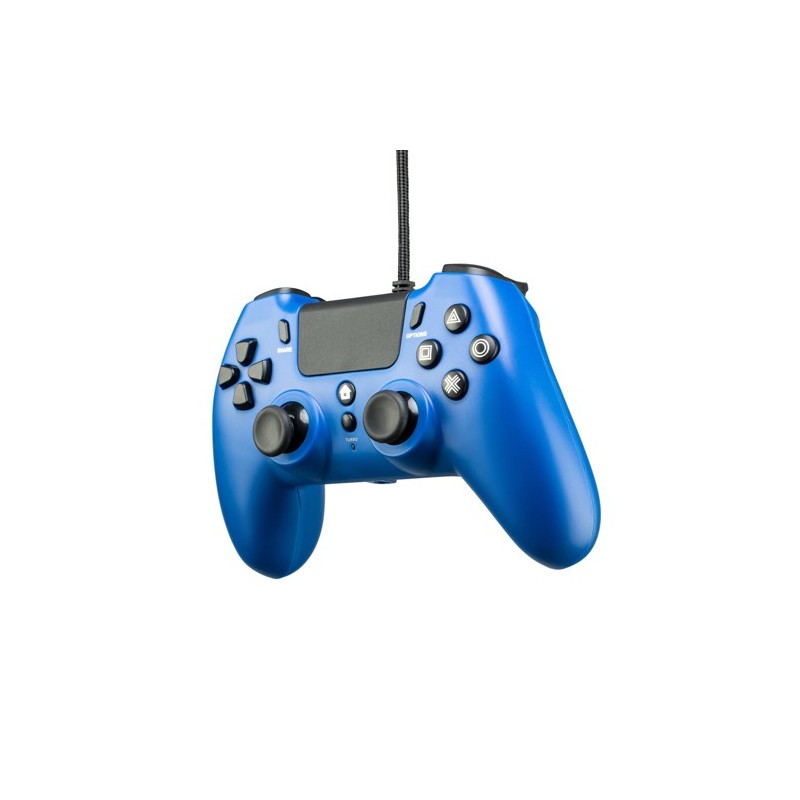 Qubick ACP40177 accessoire de jeux vidéo Noir, Bleu USB Manette de jeu Analogique Numérique PC, PlayStation 4, PlayStation 5