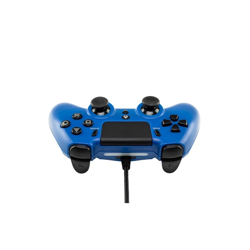 Qubick ACP40177 accessoire de jeux vidéo Noir, Bleu USB Manette de jeu Analogique Numérique PC, PlayStation 4, PlayStation 5