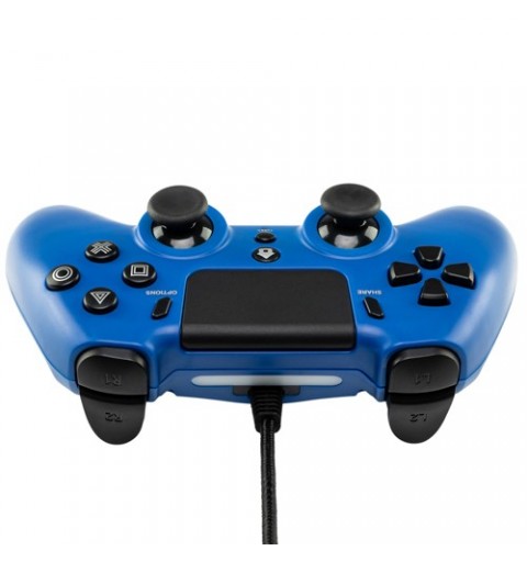 Qubick ACP40177 accessoire de jeux vidéo Noir, Bleu USB Manette de jeu Analogique Numérique PC, PlayStation 4, PlayStation 5