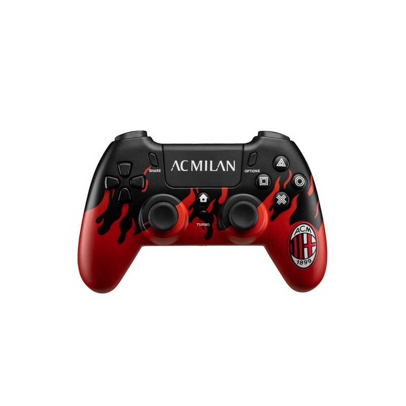 Qubick ACP40179 accessoire de jeux vidéo Noir, Rouge Manette de jeu Analogique Numérique PC, PlayStation 4, PlayStation 5