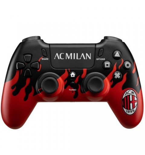 Qubick ACP40179 accessoire de jeux vidéo Noir, Rouge Manette de jeu Analogique Numérique PC, PlayStation 4, PlayStation 5