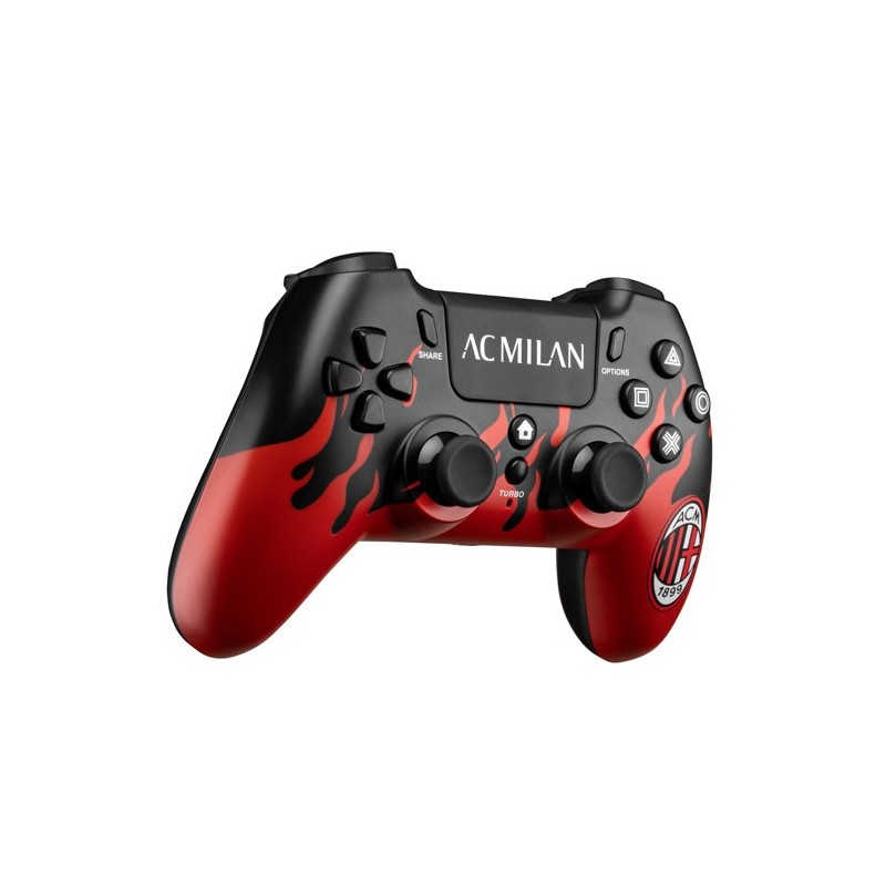 Qubick ACP40179 mando y volante Negro, Rojo Gamepad Analógico Digital PC, PlayStation 4, PlayStation 5