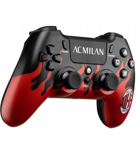 Qubick ACP40179 mando y volante Negro, Rojo Gamepad Analógico Digital PC, PlayStation 4, PlayStation 5