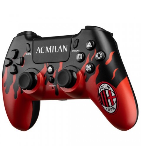 Qubick ACP40179 mando y volante Negro, Rojo Gamepad Analógico Digital PC, PlayStation 4, PlayStation 5