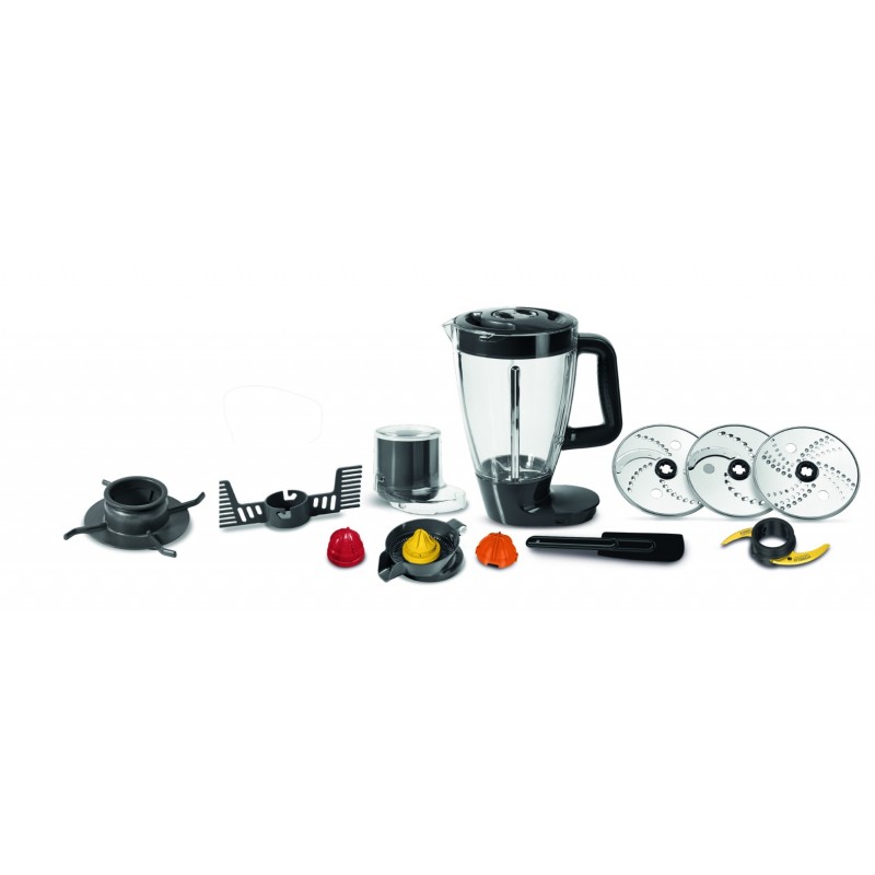 Moulinex DoubleForce FP825E food processor 1000 W 3 L Black, Grey