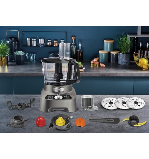 Moulinex DoubleForce FP825E food processor 1000 W 3 L Black, Grey