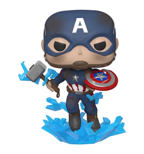 FUNKO POP Marvel Endgame- Capt A w Broken Shield & Mjolnir