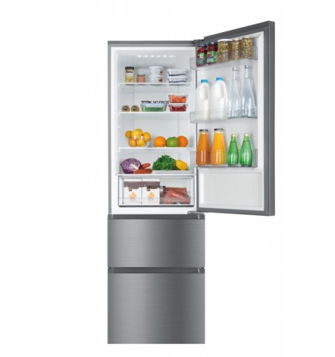 Haier 3D 60 Serie 3 HTR3619ENMN nevera y congelador Independiente 348 L E Plata