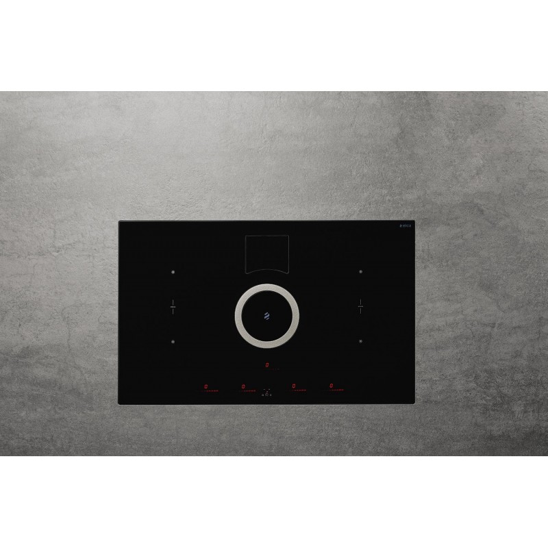 Elica NIKOLATESLA SWITCH BL A 83 Noir Intégré (placement) 83 cm Plaque avec zone à induction 4 zone(s)