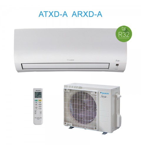 Daikin ATXD25A ARXD25A Condizionatore Climatizzatore 9000BTU Siesta Essence A+++ R32 Inverter Wifi Bianco